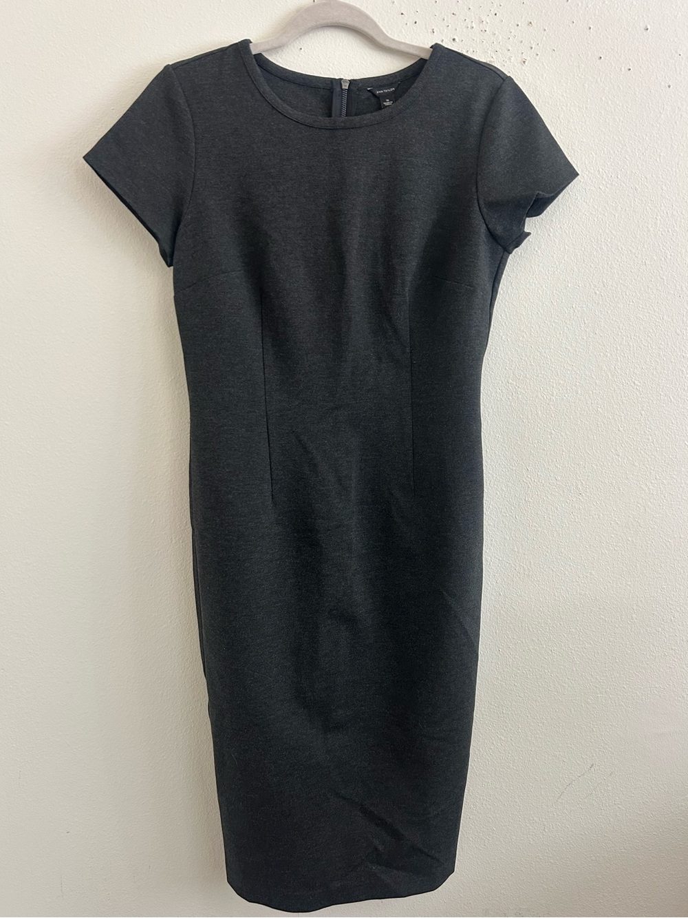 NWT Ann Taylor dark heathered grey business casual dress